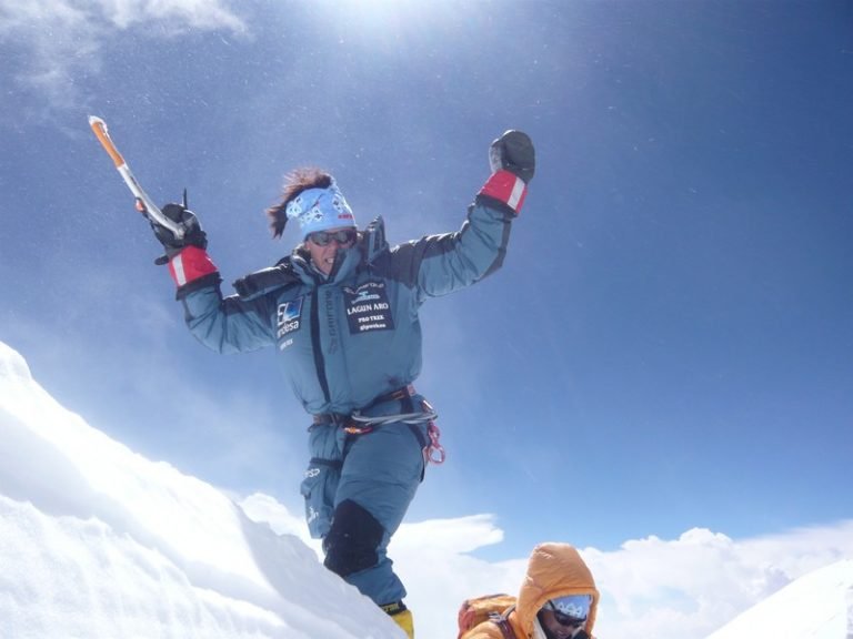 Edurne Pasabán en el Annapurna el 17 de Abril de 2010.